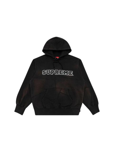 Supreme patchwork logo hoodie