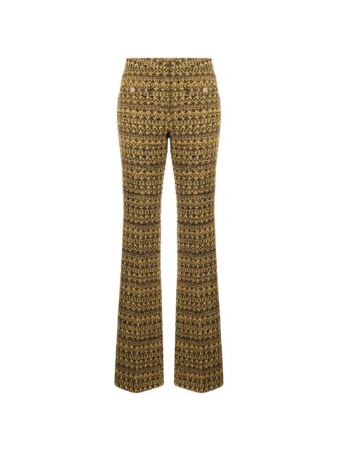 graphic-print tailored trousers
