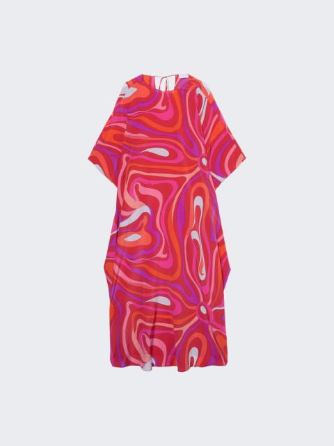 PUCCI Marmo Print Kaftan Corallo And Fuxia