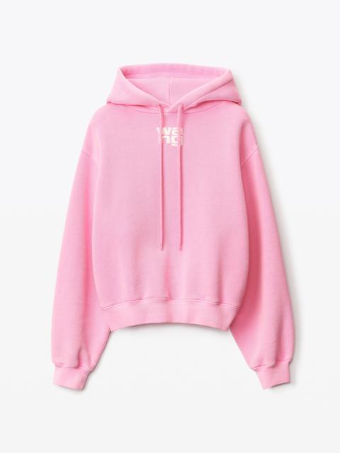 Alexander Wang PUFF LOGO HOODIE IN TERRY