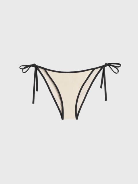 Totême Stripe tie bikini bottoms light hay