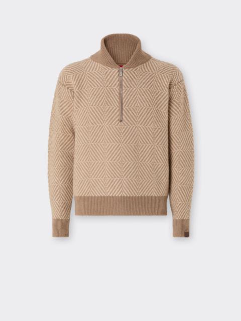Ferrari Wool Half-Zip Jumper
