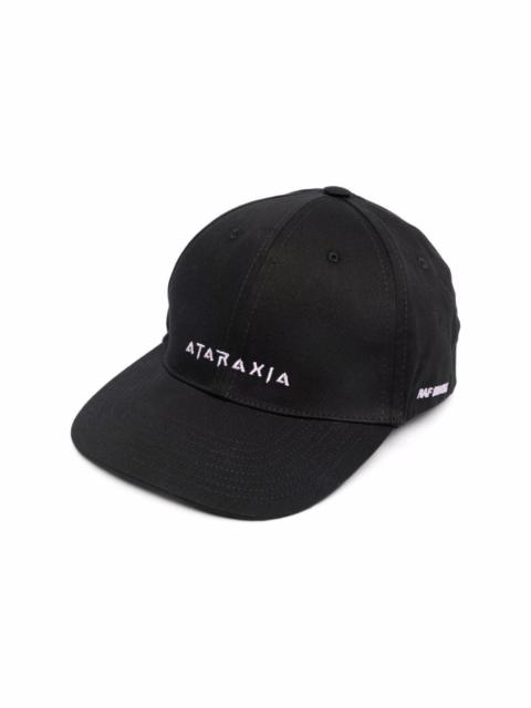 Raf Simons slogan-embroidered cotton cap