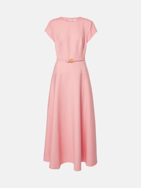 Oscar de la Renta Wool-blend midi dress