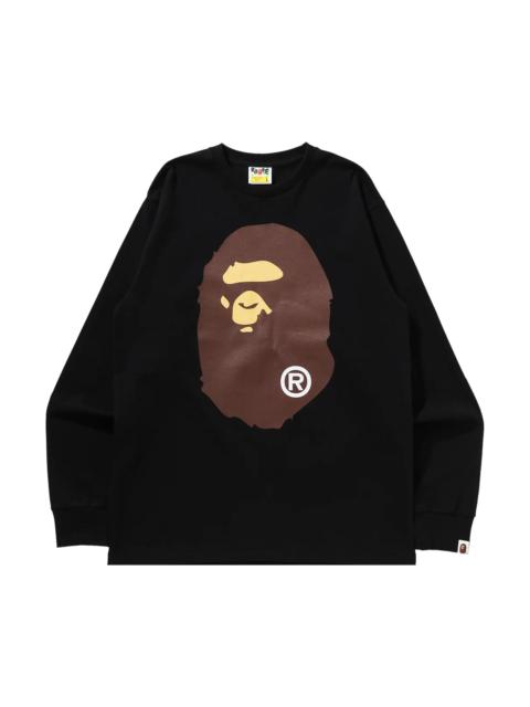 A BATHING APE® BAPE Big Ape Head Long-Sleeve Tee 'Black'