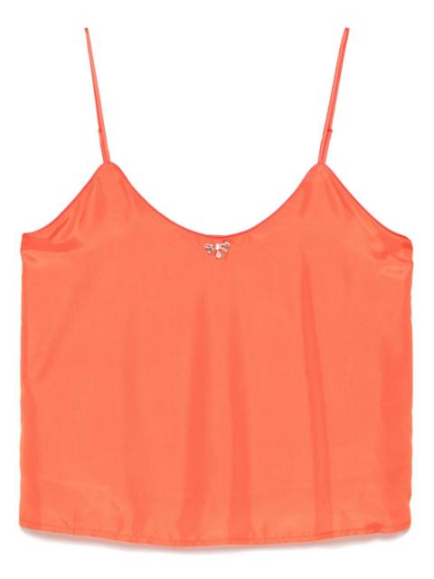 forte_forte crystal-embellished silk top