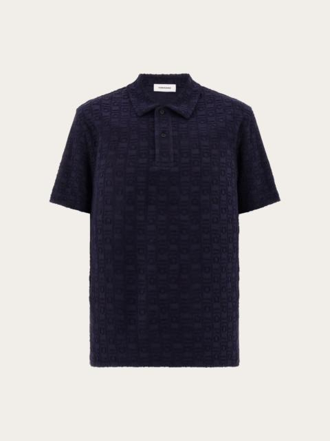 FERRAGAMO Ferragamo Monogram polo shirt