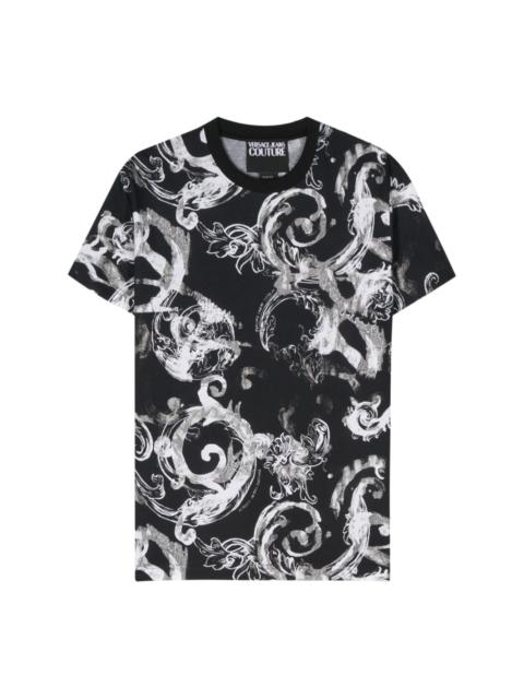 VERSACE JEANS COUTURE Baroque-print cotton T-shirt