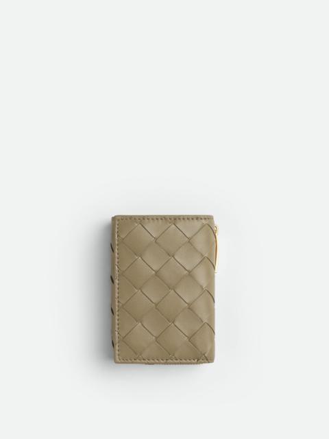 tiny tri-fold zip wallet