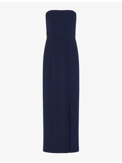 WHISTLES Gemma strapless stretch recycled-polyester maxi dress