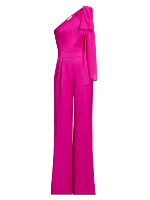 RAMY BROOK Women's Genny One-Shoulder Jumpsuit - Fiesta Pink