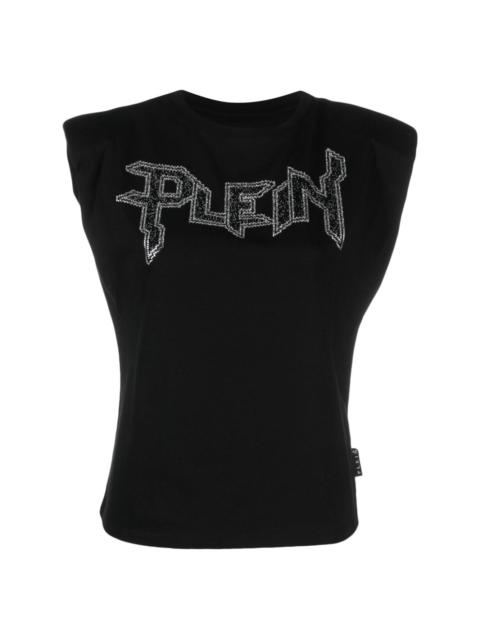 PHILIPP PLEIN logo-embellished cotton tank top