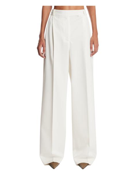 White Wool Trousers