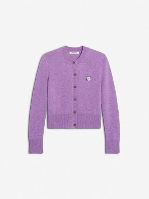 Maison Kitsuné FOX HEAD LAMBSWOOL FITTED CARDIGAN