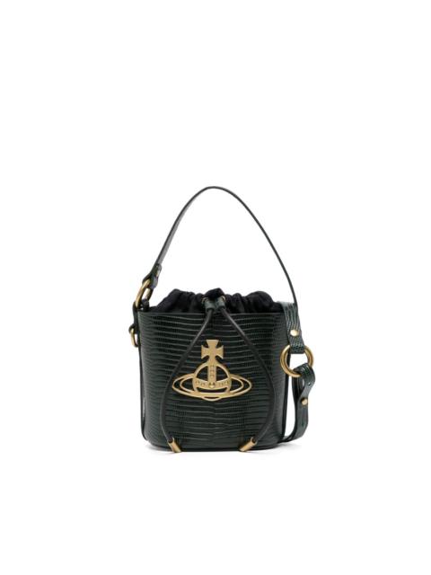 Vivienne Westwood Daisy Lizard-effect Bucket Bag