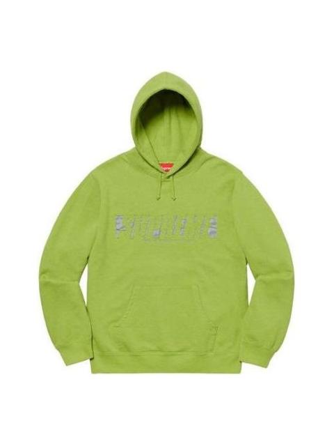 Supreme Supreme Reflective Cutout Hooded Sweatshirt 'Green' SUP-SS20-105