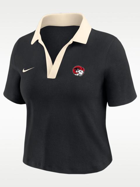 Nike Nike College (Winston-Salem State University) Women's Short-Sleeve Polo Crop Top