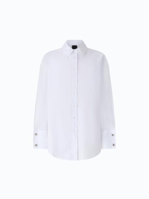 PINKO POPLIN SHIRT WITH JEWEL CUFFS