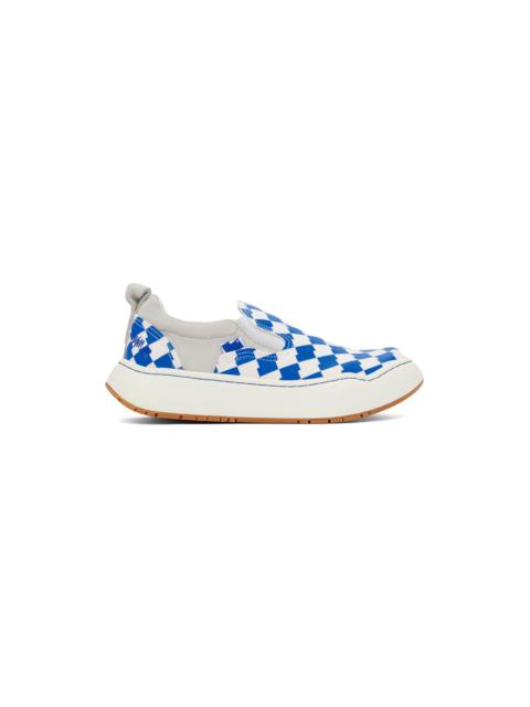 Blue & White Log LAD Sneakers