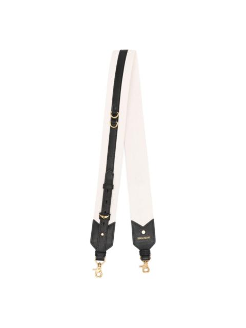 Zadig & Voltaire logo-plaque canvas strap bag