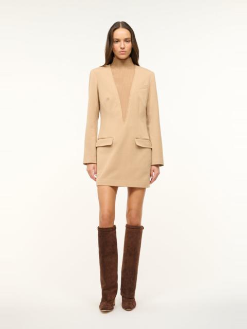 STAUD STAUD MOTT DRESS CAMEL