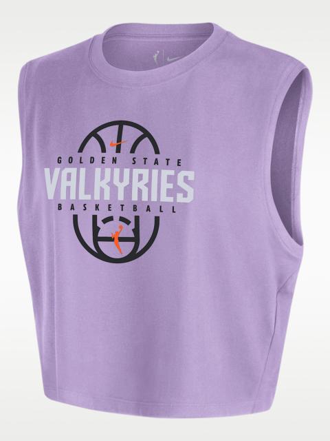 Nike Golden State Valkyries Nike Women's WNBA Authentic Sleeveless Cropped T-Shirt