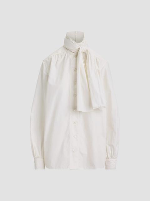 Ralph Lauren Women's Dara Tieneck Poplin Blouse - Cream