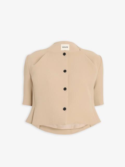 KHAITE Franc beige jacket