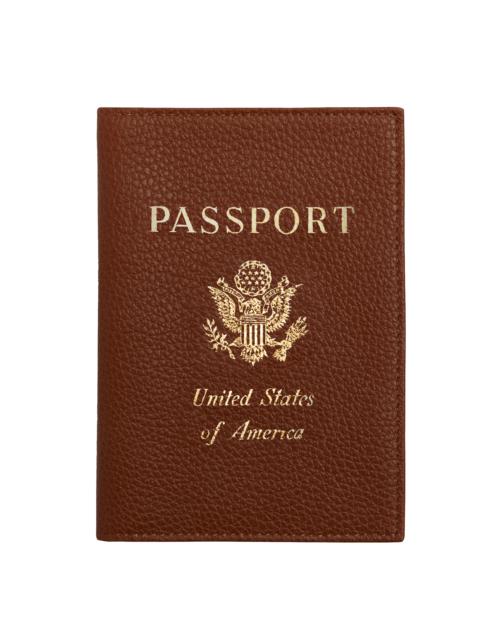 Le Foulonné Passport cover Caramel - Leather