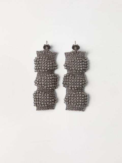 Sterling Silver sculptured earrings