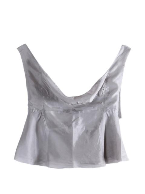 Marc Le Bihan cowl-neck peplum top
