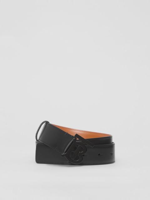 Burberry Matte Monogram Motif Leather Belt
