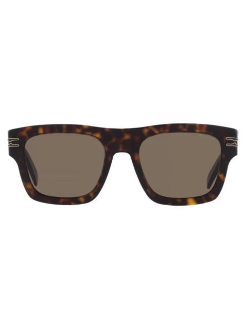 BVLGARI Bvlgari B.Zero1 Brown Square Men's Sunglasses BV40015I 52H 52