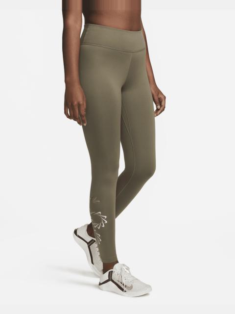 Nike Therma-FIT One Women's Mid-Rise Graphic Training Leggings