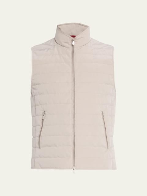 Brunello Cucinelli Men's Bonded Nylon Down Vest
