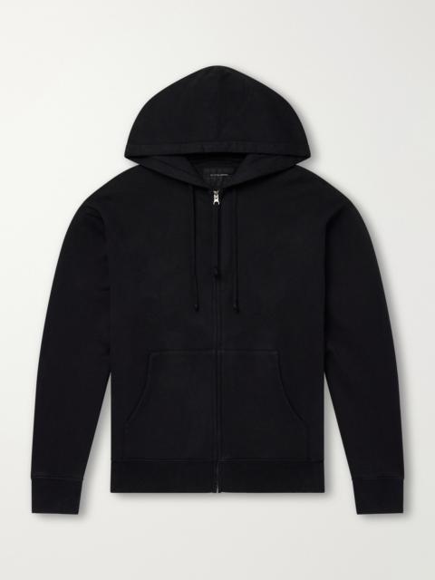 NILI LOTAN Brian Cotton-Jersey Zip-Up Hoodie