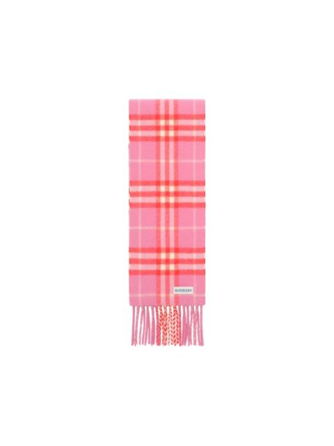 Burberry narrow Check cashmere scarf