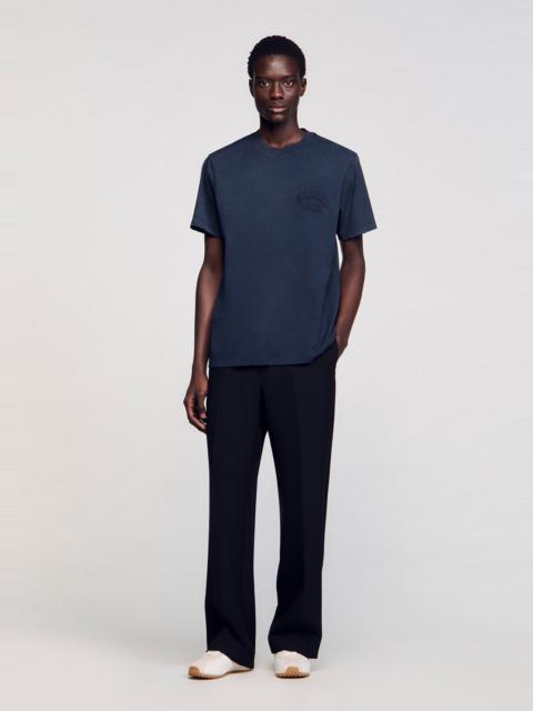 Sandro WORN-EFFECT T-SHIRT
