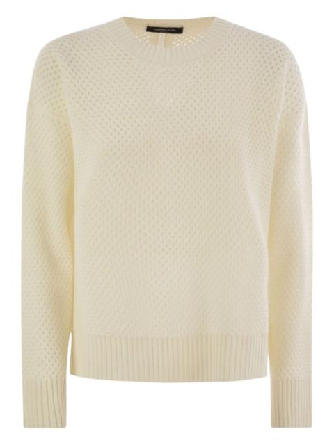 FABIANA FILIPPI openwork crew-neck sweater