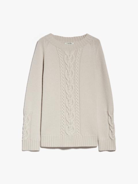 Max Mara GINNY Cable-knit wool and cashmere sweater