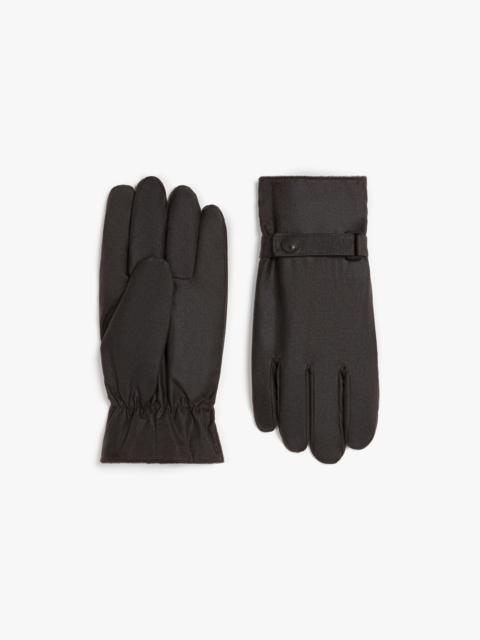 Mackintosh BROWN WAXED COTTON GLOVES