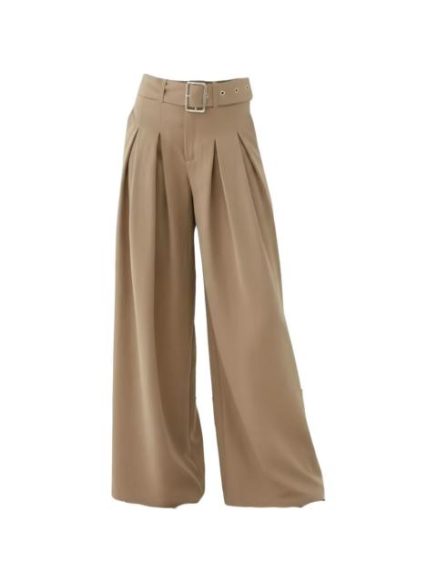 ELEH belted pleated trousers