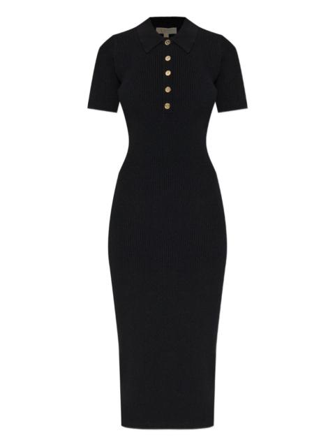 MICHAEL KORS ribbed polo dress