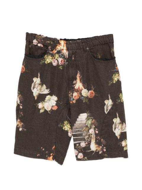 UNDERCOVER floral print shorts