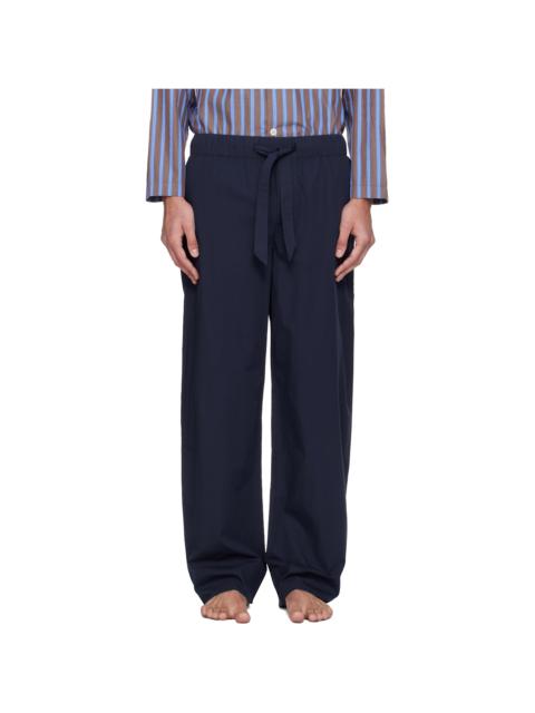 TEKLA Navy Poplin Pyjama Pants