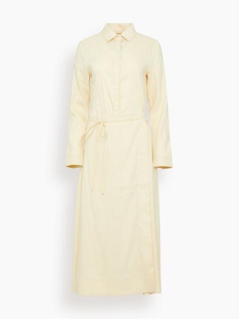 Proenza Schouler Lato Wrap Dress in Light Wheat