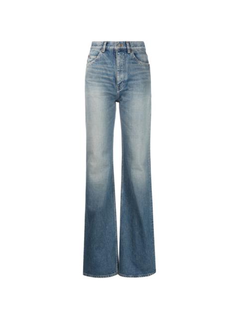 SAINT LAURENT high-waist flared jeans