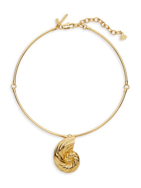 LELE SADOUGHI Women's Nautilus 14K-Gold-Plated Collar Necklace - Gold