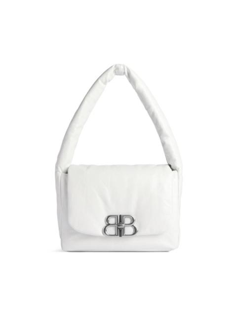 BALENCIAGA Women's Monaco Small Sling Bag  in White