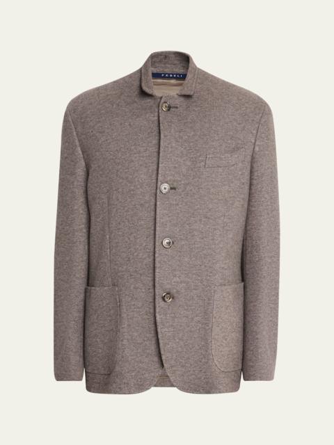 FEDELI Men's Double-Face Cashmere Chore Jacket